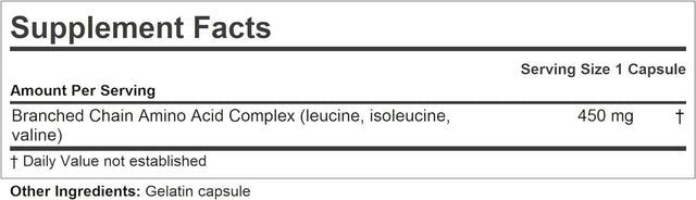 ANDREW LESSMAN Branched Chain Amino Acids 180 Capsules - Pure, Free-Form Essential BCAA Formula: Leucine, Isoleucine and Valine. Hypoallergenic. Easy-To-Swallow Capsules. No Additives.