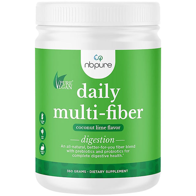 Daily Multi-Fiber Powder with Probiotics - Coconut Lime (60 Servings)