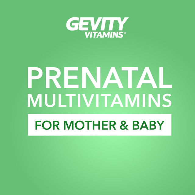 Gevity Vitamins Prenatal Multivitamin with DHA, Folate, and Iron for Women-180 Capsules