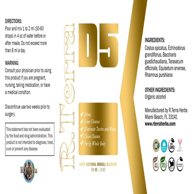 D5 Detox Herbal Supplements