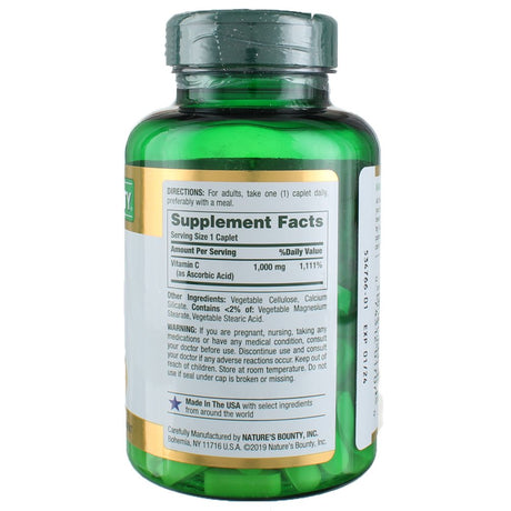 Nature'S Bounty Vitamin C 1000 Mg Caplets 100 Each