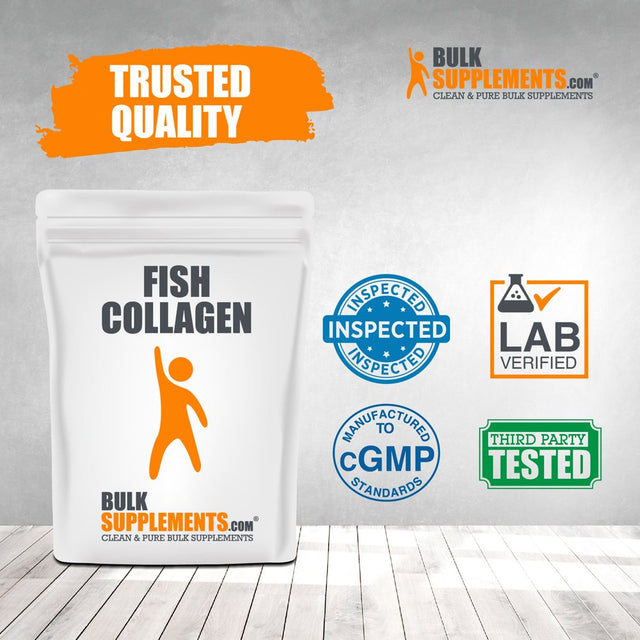 Bulksupplements.Com Hydrolyzed Collagen (Fish) Powder - Marine Collagen - Keto Collagen Powder - Collagen Powder for Women (250 Grams)