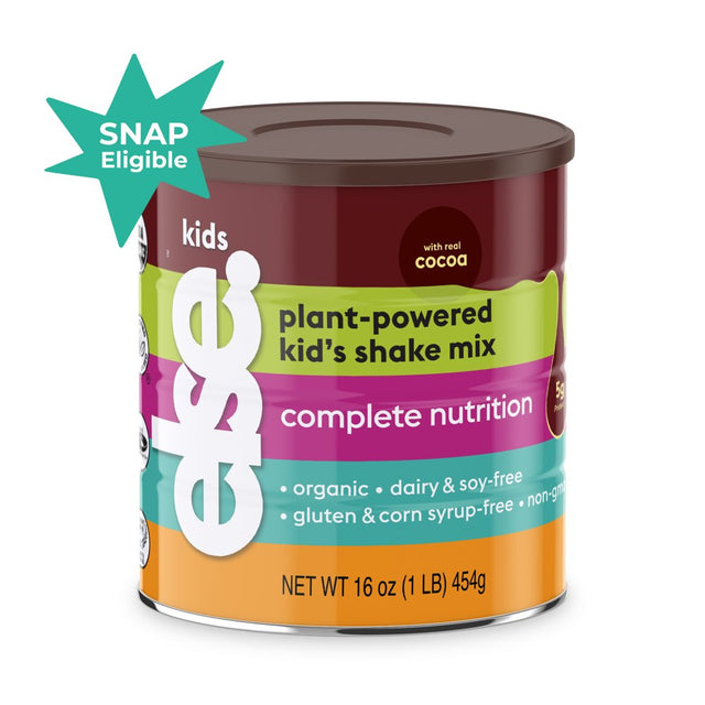 Else Nutrition Plant-Based Organic Formula Cocoa Kids Shake, Low Sugar, Clean Label, Non-Gmo