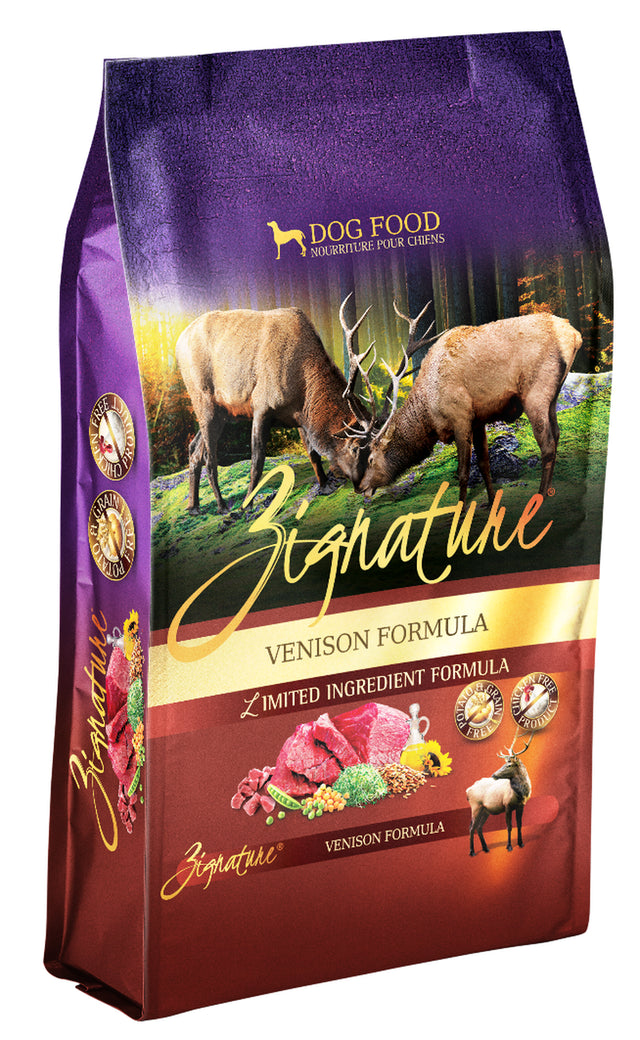 Zignature Grain-Free Venison Formula Dry Dog Food, 4 Lb