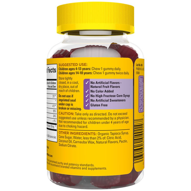 Nature Made Kids First Elderberry with Vitamin C and Zinc Gummies, Dietary Supplement, 40 Count