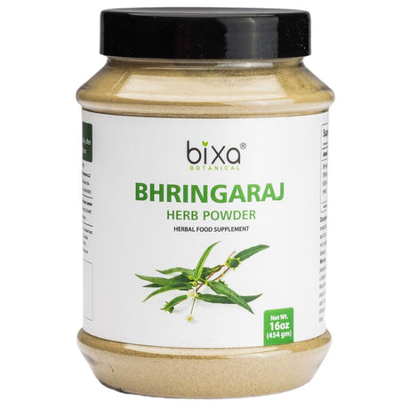 Bhringraj Powder 1 Pound / 16 OZ ( Eclipta Alba ) Ideal Hair Tonic | Pure & Natural Supplement for Skin Health and Skin Problem |, Externally for Strengthening Hair Follicles & Healthy Hair Growth.