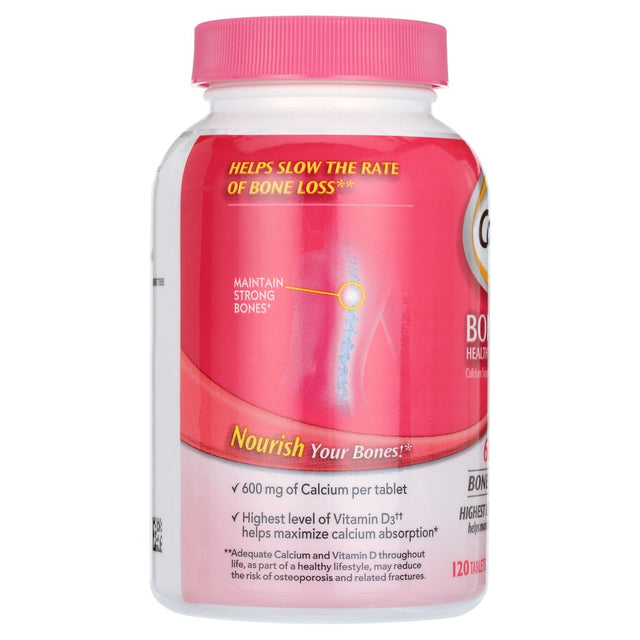 Caltrate 600+D3 Calcium and Vitamin D Supplement Tablets - 120 Count