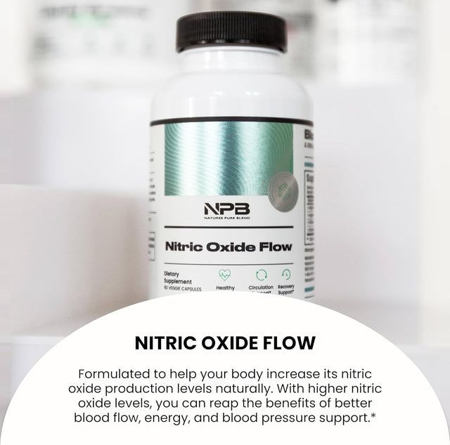 Nature'S Pure Blend Nitric Oxide Supplement L-Arginine - Blood Pressure Support Capsule - 1500MG - Nitric Oxide Booster - Amino Energy - Preworkout for Men, Muscle Growth