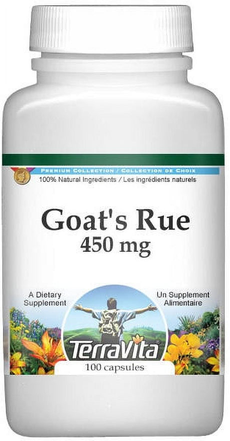 Terravita Goat'S Rue - 450 Mg, (100 Capsules, 1-Pack, Zin: 516487)