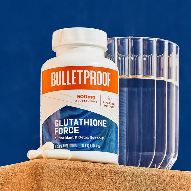 Bulletproof Glutathione Force Antioxidant and Detox Support Capsules, 90 Count, Supplement for Liver Detox and Immune Support