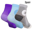 3 Pairs Soothe Socks Plantar Fasciitis Neuropathy Pain Ankle Brace Compression Sleeve Support Soothesocks Arch Support Women Men，Adult-M，3 Color