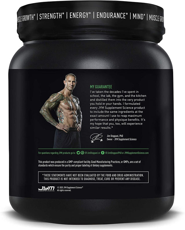 Pre JYM Pre Workout Powder - Bcaas, Creatine HCI, Citrulline Malate, Beta-Alanine, Betaine, and More | JYM Supplement Science | Tangerine Flavor, 30 Servings