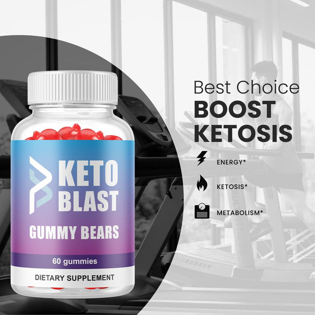 (5 Pack) Keto Blast Gummies - Supplement for Weight Loss - Energy & Focus Boosting Dietary Supplements for Weight Management & Metabolism - Fat Burn - 300 Gummies