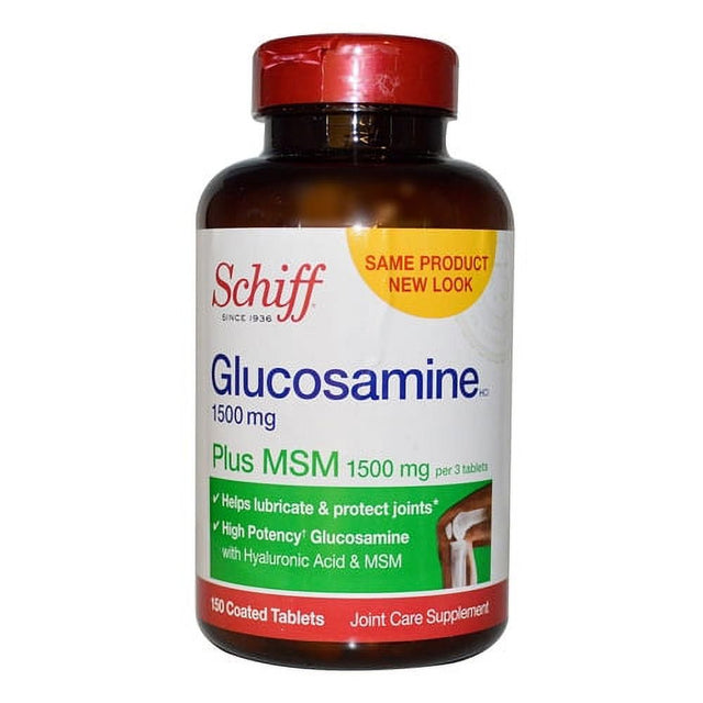 Schiff Glucosamine 1500Mg plus Msm 1500Mg Coated Tablets - 150 Ea, 6 Pack