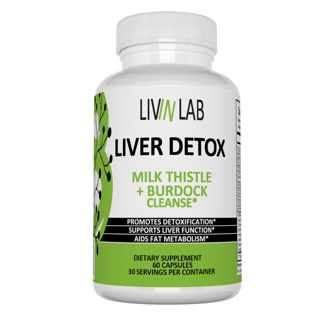 Livin Lab Liver Detox | Herbal Detox| Liver Cleanse Supplements, Improve Brain, Blood | Made in the USA