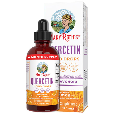 Maryruth Organics | Quercetin Liquid Drops| Bioflavonoid | Immune Support, Natural Anti-Inflammatory, Allergy Relief | Vegan | 4 Fl Oz / 120 Ml