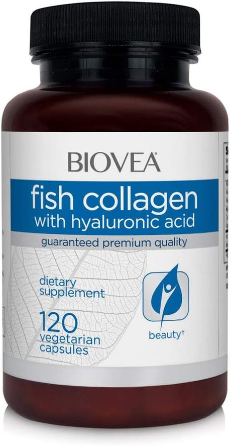 Fish Collagen with Hyaluronic Acid 120 Capsules