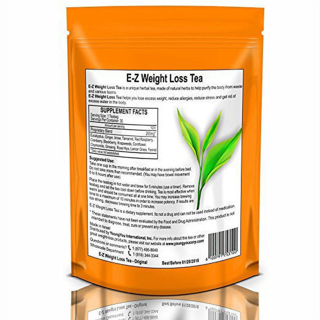 E-Z Detox Diet Tea: Fat Burner. Appetite Suppressant. Fast Weight Loss and Body Cleanse