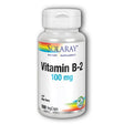 Solaray Vitamin B-2 Riboflavin 100 Mg with Aloe Vera | Healthy Energy Metabolism, Skin, Hair & Nails | 100 CT