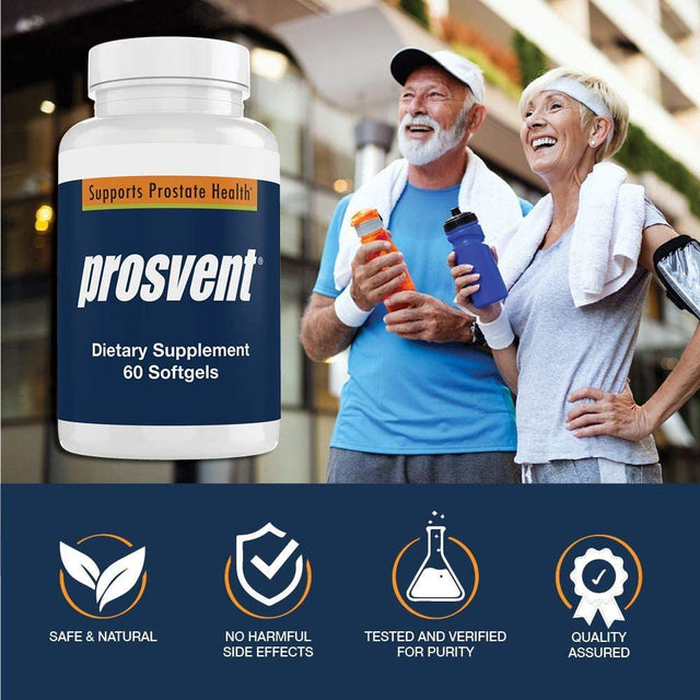 Prosvent – Natural Prostate Health Supplements for Men – Clinically Tested Ingredients - Saw Palmetto, Pygeum, Lycopene, Stinging Nettle, Beta Sitosterol, Pumpkin Seed Oil. 1 Month Supply