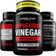 Apple Cider Vinegar Capsules W/ Prebiotics Supplement - Weight Loss and Digestive Health ACV Diet Pills - Vegan Appetite Suppressant Fiber Supplement for Energy and Gut Health for Women & Men 1500 Mg