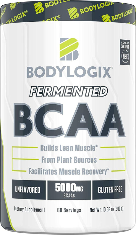 Fermented BCAA Powder, NSF Certified, Unflavored, 300G