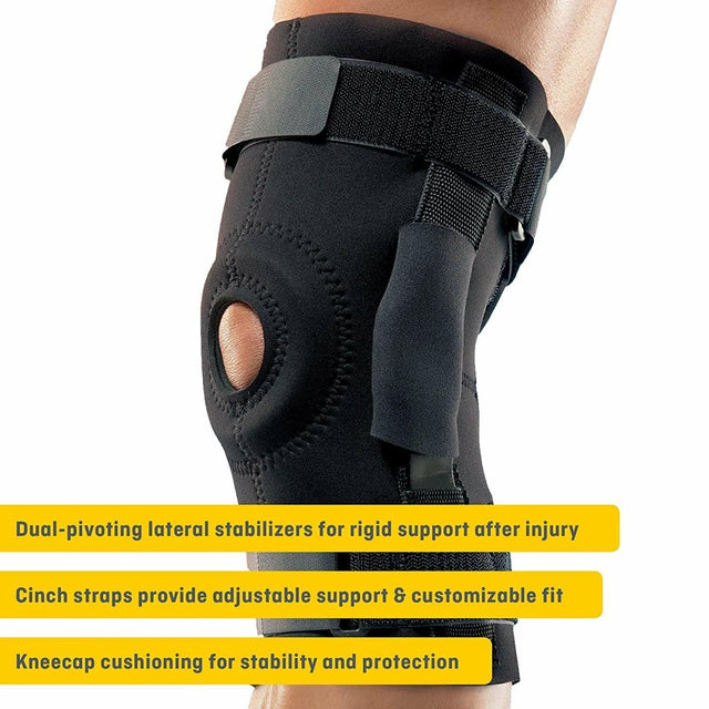 Futuro Sport Ultra-Rigid Hinged Stabilizer, Adjustable Knee Brace Support, 1Ct