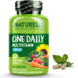 NATURELO One Daily Multivitamin for Men - with Vitamins & Minerals + Organic Whole Foods - Supplement to Boost Energy, General Health - Non-Gmo - 60 Capsules