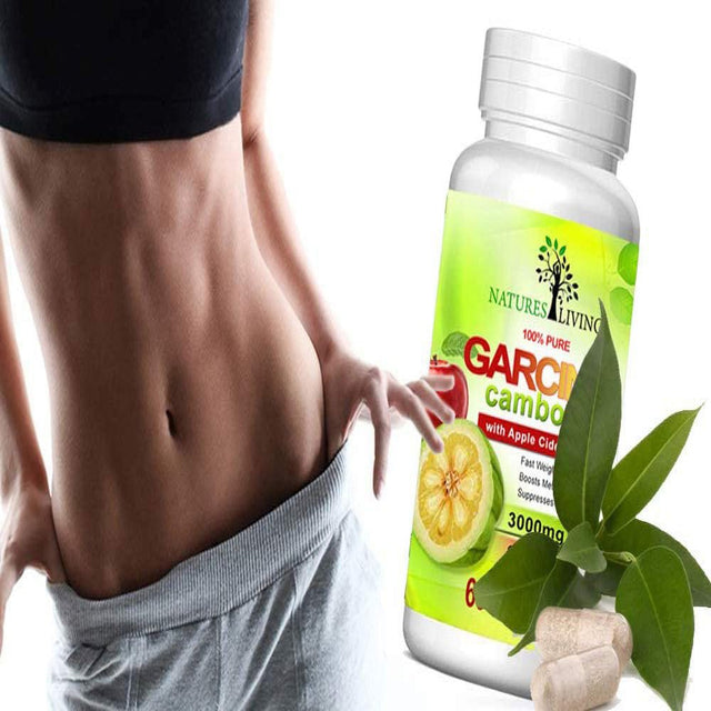 Garcinia Cambogia 95% HCA & Apple Cider Vinegar 3000Mg (Pack of 3) Herbal Weight Loss Supplement by Natures Living