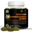 CLINICAL DAILY Ashwagandha Gummies for Women and Men - with Vitamin D and Zinc. Pure Ashwagandha Root Extract 30:1 Concentrate - Ashwagandha Complex Supplement for Sleep, Stress, Mood Support. 60 Ct