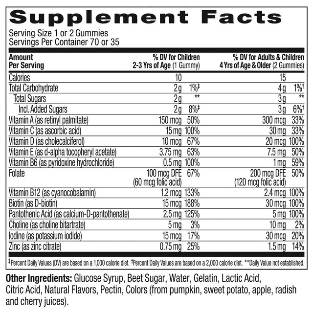 OLLY Kids Multivitamin Gummy Worm Supplement, Vitamins A, C, D, E, Bs & Zinc, Sour Fruit Punch, 70 Ct