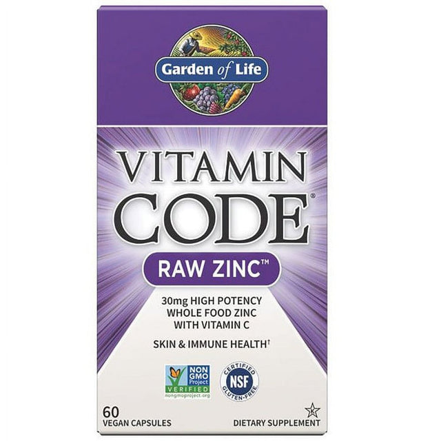 Garden of Life Vitamin Code Zinc Capsules, 30Mg, 60 Ct