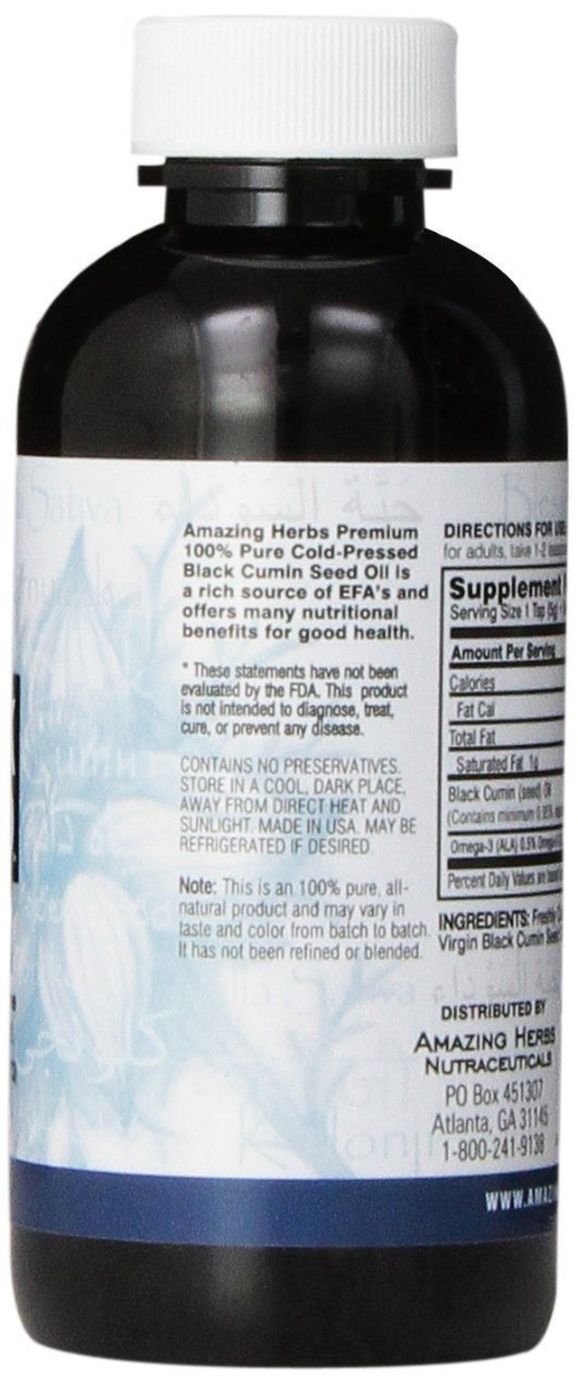 Amazing Herbs Black Seed Oil - 4 Fl Oz