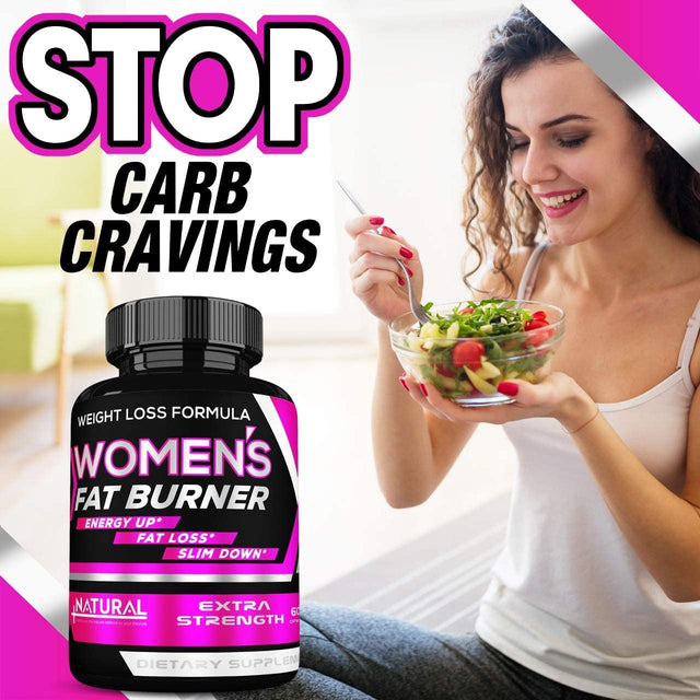 Fat Burner Thermogenic Weight Loss Diet Pills That Work Fast for Women 60 Count - Weight Loss Supplements - Keto - Carb Blocker Appetite Suppressant