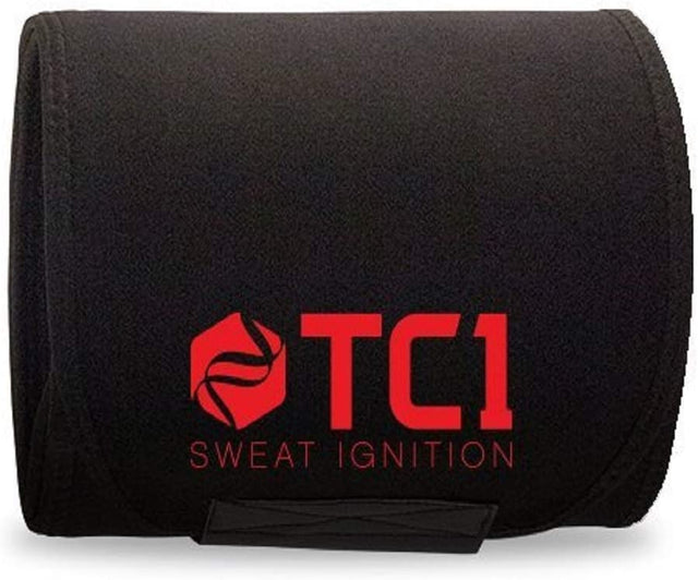 TC1 Waist Sweat Belt Including Sculpt Gel and Advanced Topical Sweat Workout Enhancer with Capsaicin