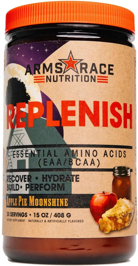 Arms Race Nutrition Replenish Essential Amino Acids (EAA/BCAA) 30 Servings (Apple Pie Moonshine)