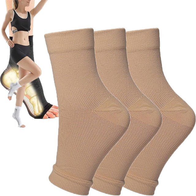 3Pairs Neuropathy Socks Ankle Brace Socks Plantar Fasciitis