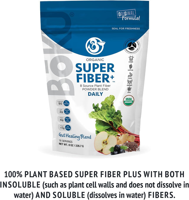 Superfood Fiber Powder - Nutrient-Rich Organic Plant-Based Superfood Fiber Blend 12.7Oz