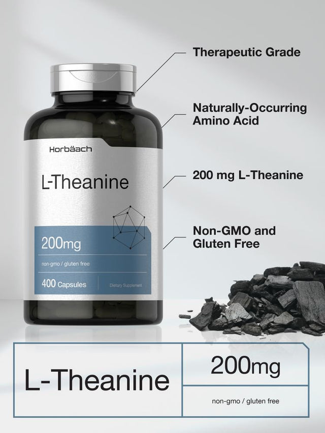 L Theanine 200Mg | 400 Capsules | Value Size | by Horbaach