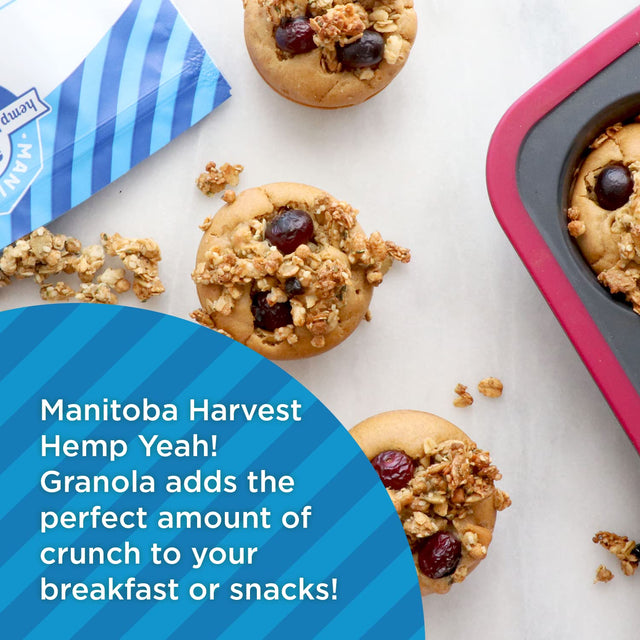 Manitoba Harvest Hemp Yeah! Granola, Blueberry, 10Oz, with 14 G of Protein, 3.5 G Omegas 3 & 6, 4 G of Fiber and Less than 10 G Sugar per Serving, Organic, Non-Gmo, (Pack of 3) Packaging May Vary