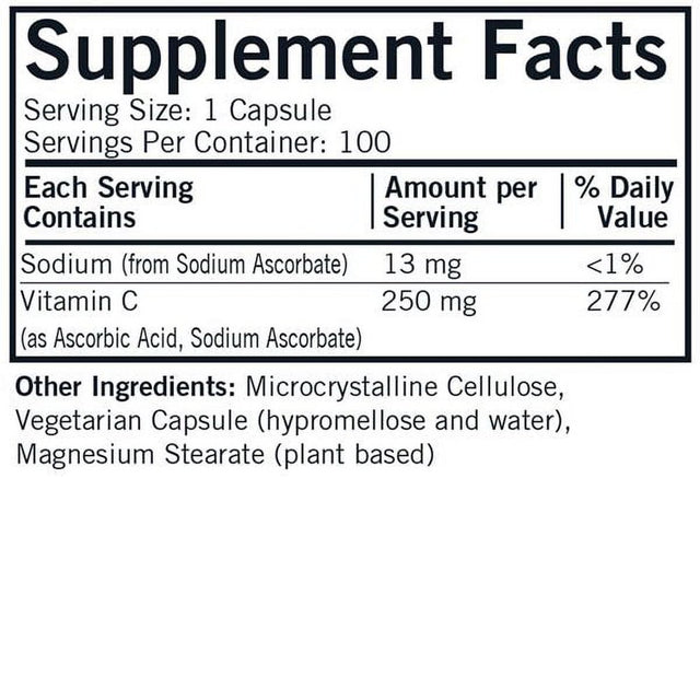 Vitamin C 250 Mg Capsules - Hypo - 250 Ct