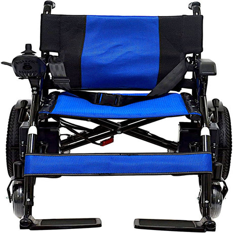 HERCULES Lite Ex Foldable Lightweight Electric Power Wheelchair, Motorized Long Range Heavy Duty Travel Safe