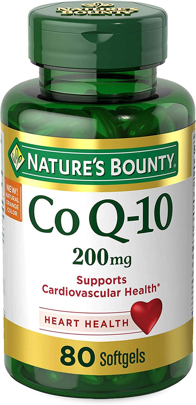 Nature’S Bounty Coq10 200 Mg Softgels, Heart Health & Cellular Energy Support, Twin Pack, 160 Rapid Release Softgels