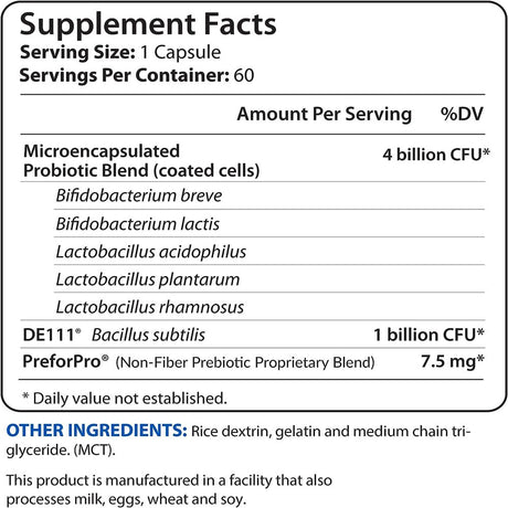 Biotrust Pro-X10 2.0 Probiotic Supplement for Immune System Support and GI Health Formula with Prebiotics, Gluten, Soy and Dairy Free, Non GMO Probiotic Digestion Support Supplement (60 Servings)