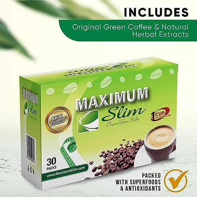 Premium ORGANIC Coffee BOOSTS Your Metabolism DETOXES Your Body & CONTROLS Your Appetite. EFFECTIVE WEIGHT LOSS FORMULA Includes Original Green Coffee & Natural Herbal Extracts (Laxative Free)