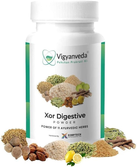 Vigyanveda Xor Digestive Powder - an Ayurvedic Proprietary Medicine (Pack of 100 Gm)