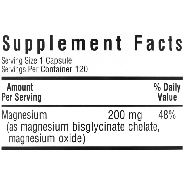 Bluebonnet Nutrition - Buffered Chelated Magnesium - 120 Vegetarian Capsules