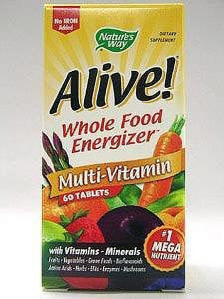 Nature'S Way Alive! Multivitamin, Max Potency No Iron Added, 60 Ct