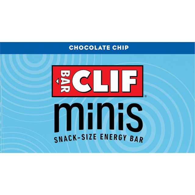 CLIF BAR Minis - Chocolate Chip - Made with Organic Oats - 4G Protein - Non-Gmo - Plant Based - Snack-Size Energy Bars - 0.99 Oz. (20 Pack)