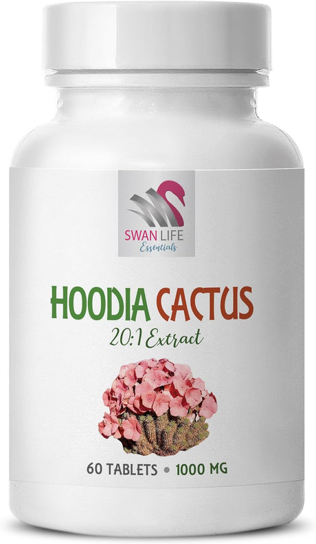 Hoodia Gordonii Appetite Suppressant - HOODIA CACTUS 20:1 EXTRACT - Fat Burner Supplement - Energy Booster Pills - Hoodia Gordonii Extract - Hoodia Supplement - Hoodia Gordonii Pills - 2B 120 Tablets